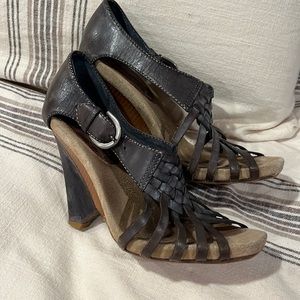 Sam Edelman Sahara Leather Heeled Sandals - Size 7.5